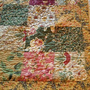 Set of Queen size pillow Shams, atchwork Chic Quilted